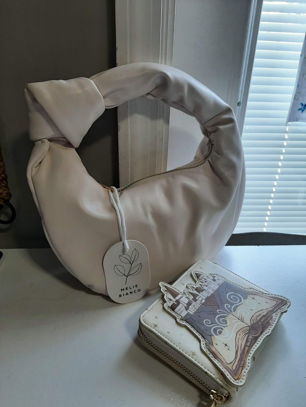 MELIE BIANCO Cream "Alexandra" Bag & LOUNGEFLY "Harry Potter" Wallet Set (NWT)